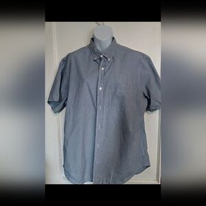 🛍️ BUNDLE ONLY 🛍️ OLD NAVY MEN'S BLUE AND WHITE CHECKERED SHIRT